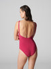 Maillot de bain 1 pièce de bain avec armatures cachées - Framboise