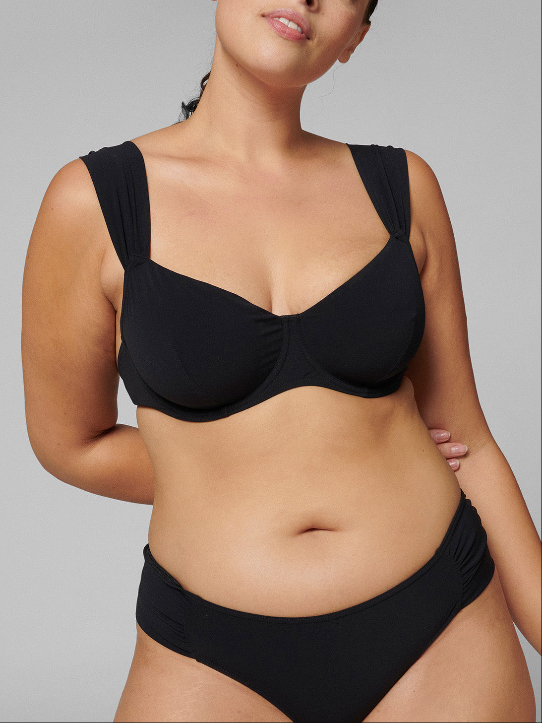 Haut de maillot de bain avec armatures - Noir