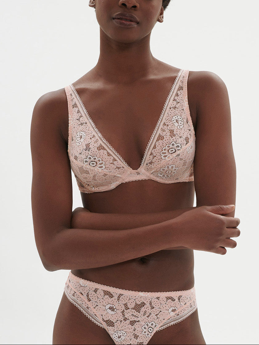 Soutien-gorge triangle avec armatures - Rose Ballet