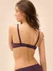 Soutien-gorge avec armatures décolleté plongeant - Figue