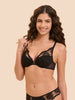 Soutien-gorge push-up décolleté plongeant - Noir