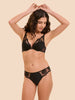 Soutien-gorge push-up décolleté plongeant - Noir