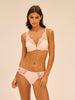 Soutien-gorge push-up décolleté plongeant - Rose sakura