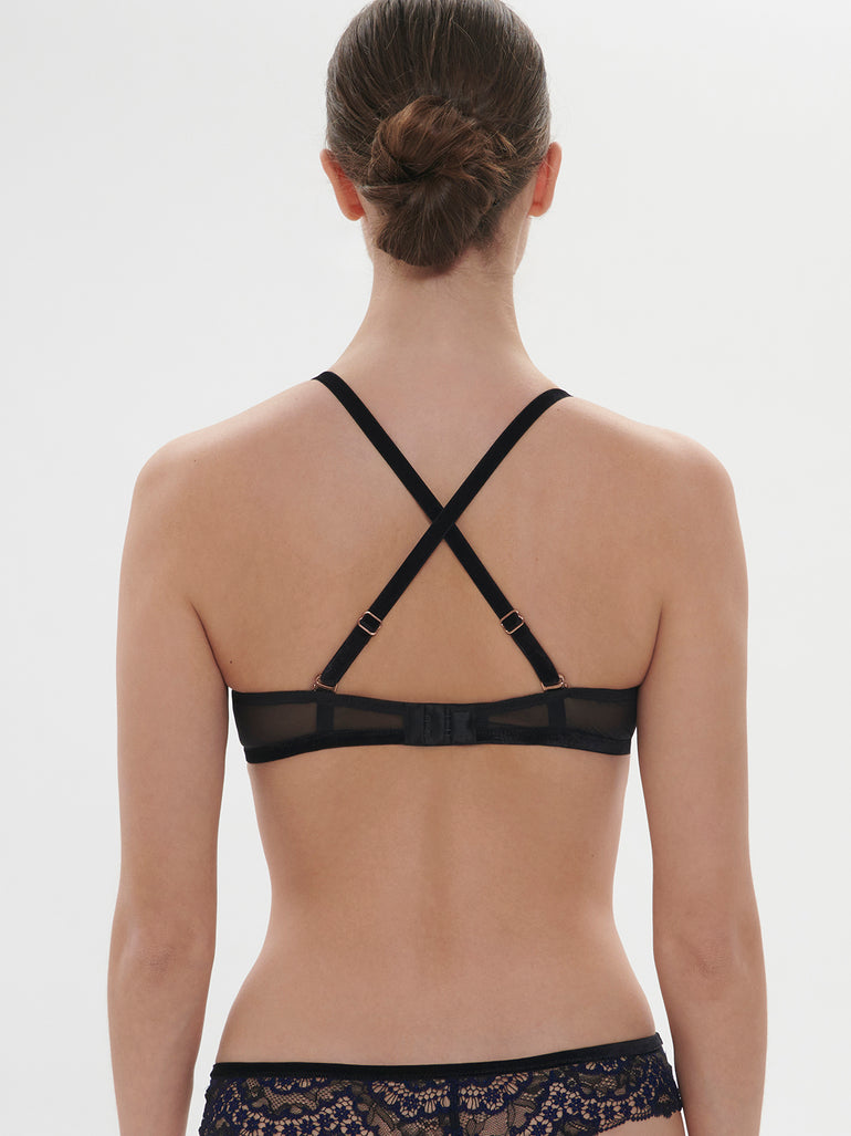 Soutien-gorge corbeille - Noir