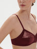 Soutien-gorge triangle sans-armatures - Rouge Obscur