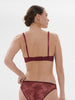 Soutien-gorge triangle sans-armatures - Rouge Obscur