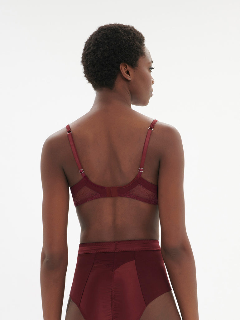 Soutien-gorge armatures - Rouge Obscur