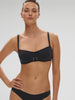 Haut de maillot de bain bandeau mousse avec armatures - Noir