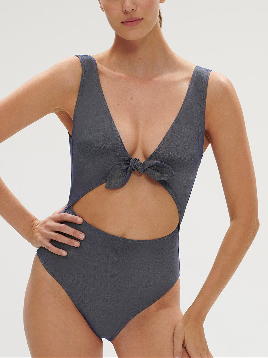 Maillot de bain 1 pièce sans armature - Lurex Midnight