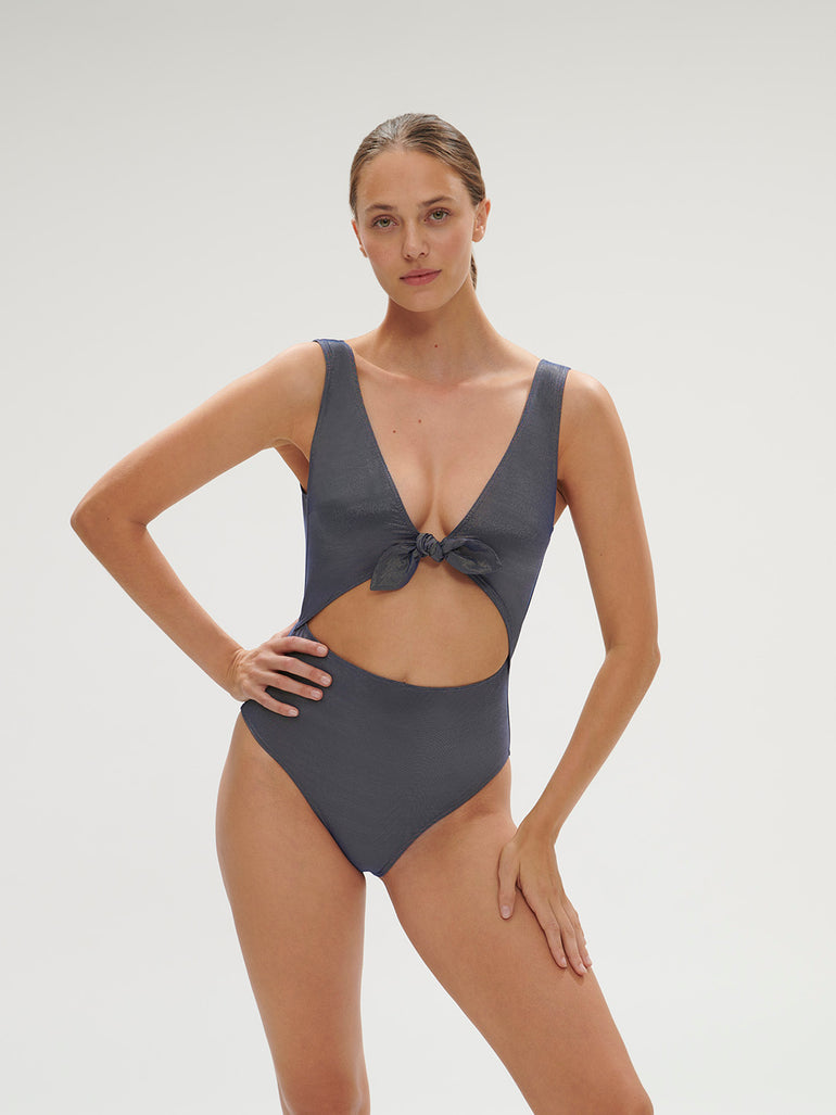 Maillot de bain 1 pièce sans armature - Lurex Midnight