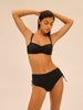 Haut de maillot de bain bandeau mousse avec armatures - Noir