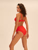 Haut de maillot de bain bandeau mousse avec armatures - Orange Grenadier