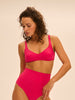 Haut de maillot de bain triangle sans armature - Lipstick