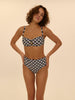 Haut de maillot de bain bandeau mousse avec armatures - Imprimé sailling