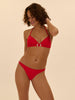 Haut de maillot de bain triangle sans armature - Ecarlate