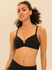 Haut de maillot de bain triangle avec armatures cachées - Noir
