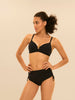Haut de maillot de bain triangle avec armatures cachées - Noir