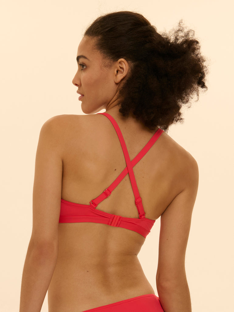 Haut de maillot de bain à coque - Flamingo