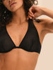 Soutien-gorge triangle avec armatures - Noir