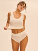 Culotte taille haute - Naturel