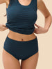 Culotte taille haute - Bleu pétrole