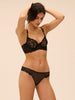 Soutien-gorge corbeille - Noir
