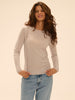 Top manches longues - Beige chiné