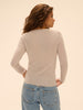 Top manches longues - Beige chiné