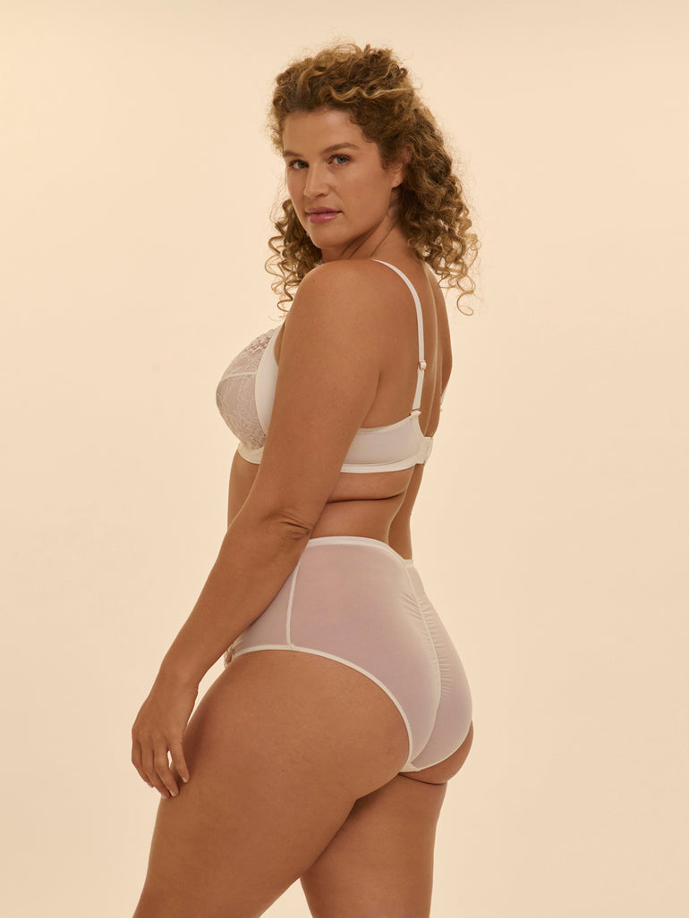 Soutien-gorge avec armature emboitant - Naturel