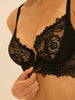 Soutien-gorge plongeant demi-mousse - Noir