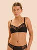 Soutien-gorge sans-armatures structuré - Noir