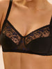 Soutien-gorge sans-armatures structuré - Noir