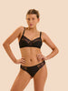 Soutien-gorge sans-armatures structuré - Noir