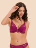 Soutien-gorge push-up décolleté plongeant - Rose Désir