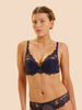 Soutien-gorge push-up décolleté plongeant - Minuit