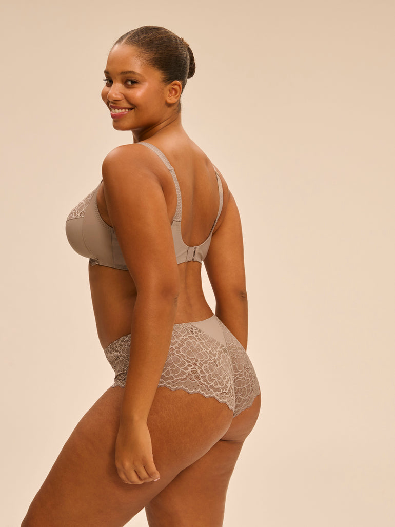 Soutien-gorge sans-armatures structuré - Grège