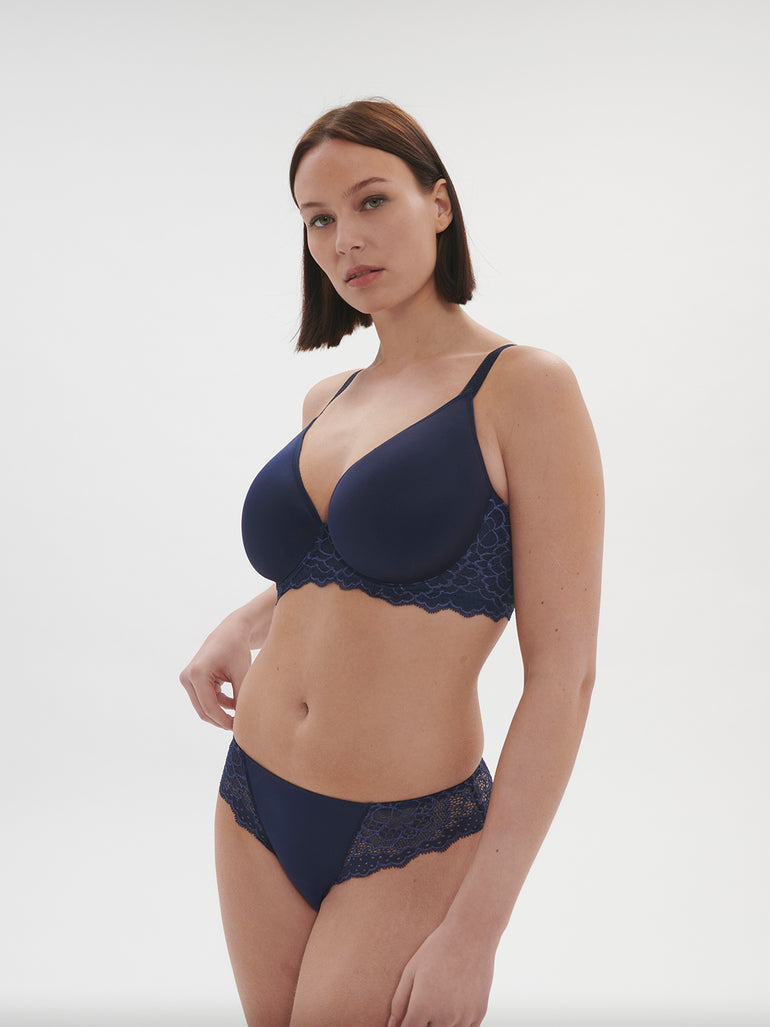 Soutien-gorge spacer décolleté plongeant - Encre