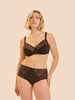 Soutien-gorge avec armature emboitant - Cacao
