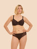 Soutien-gorge avec armature moulé rigide - Cacao
