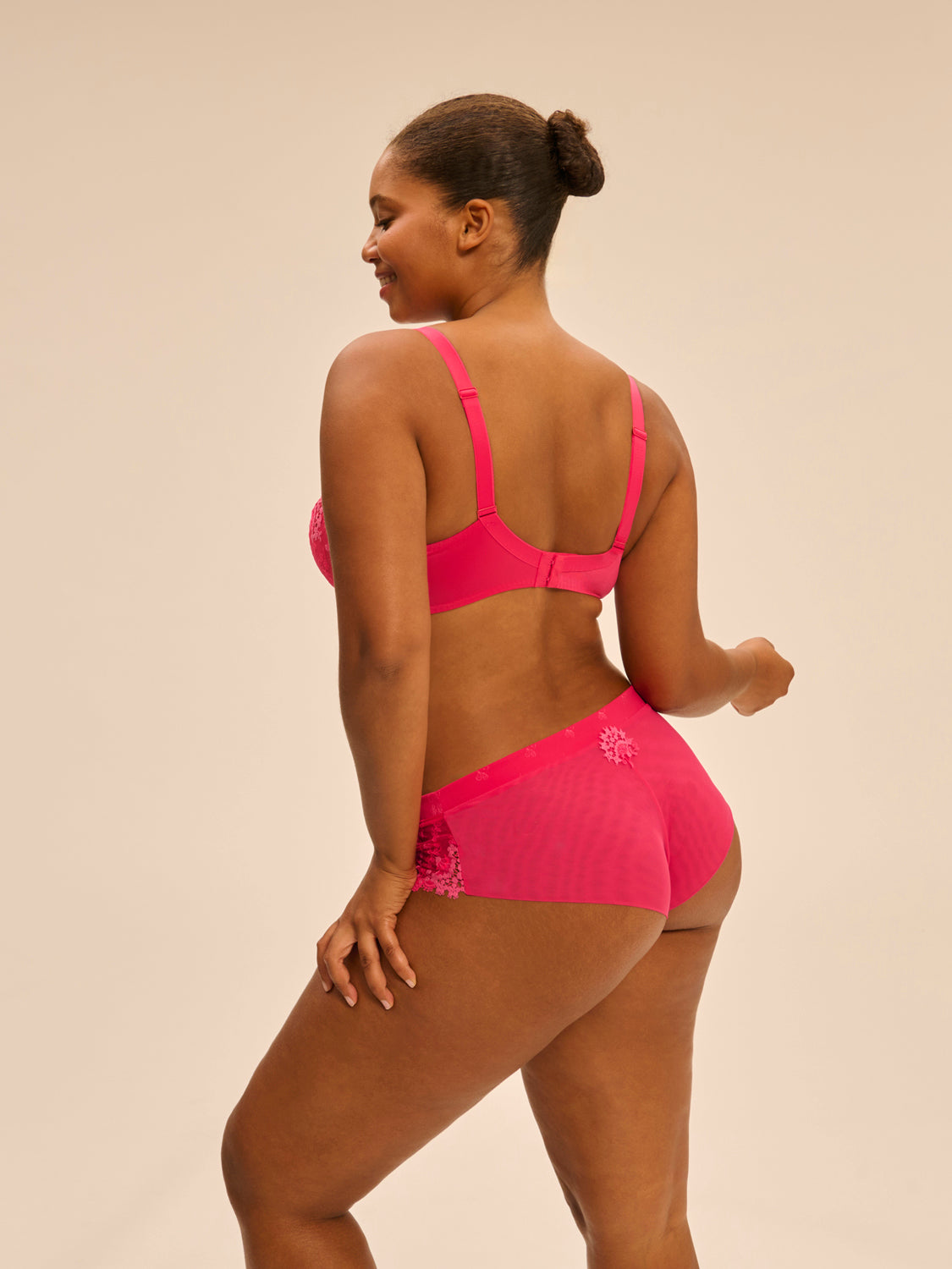 Soutien-gorge avec armature décolleté plongeant - Rose Fabuleux