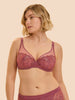 Soutien-gorge avec armature décolleté plongeant - Rose Santal