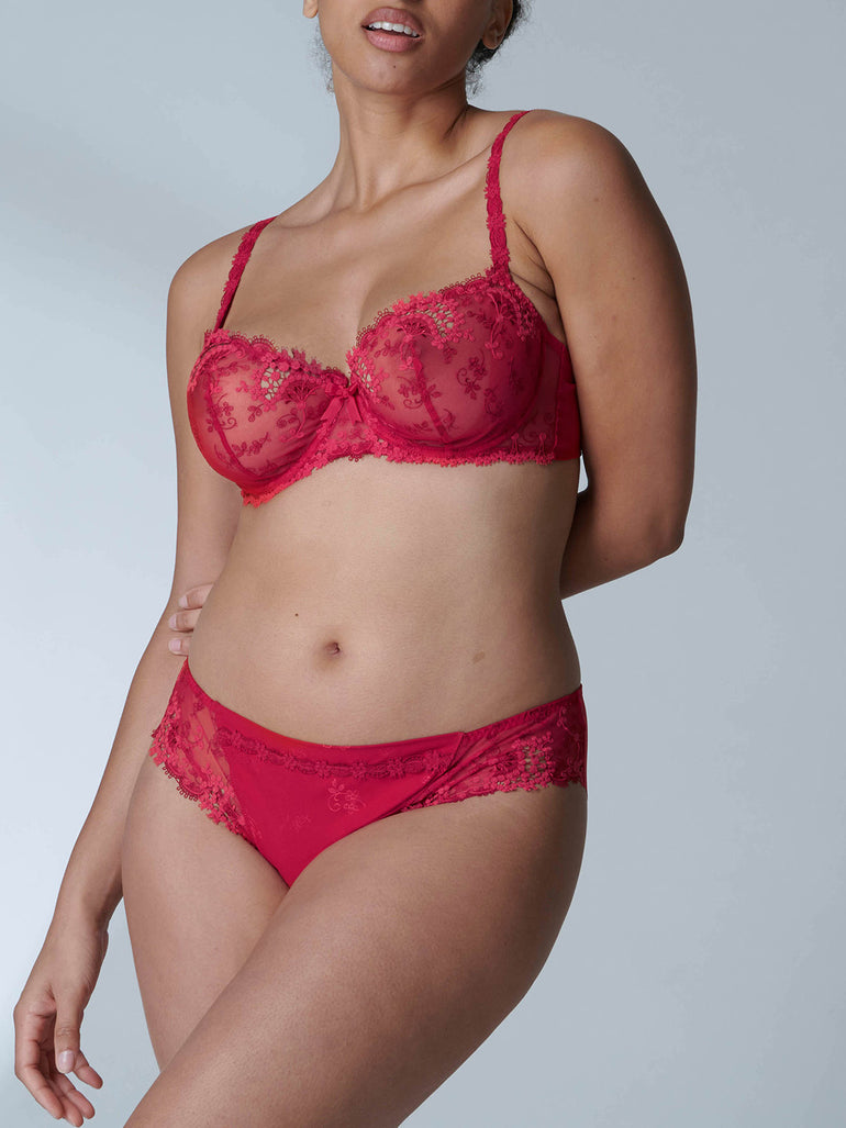 Soutien-gorge corbeille - Rubis/rose