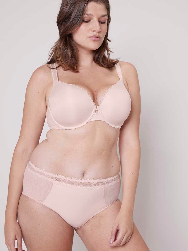 Soutien-gorge coque emboîtante décolleté plongeant - Aurore