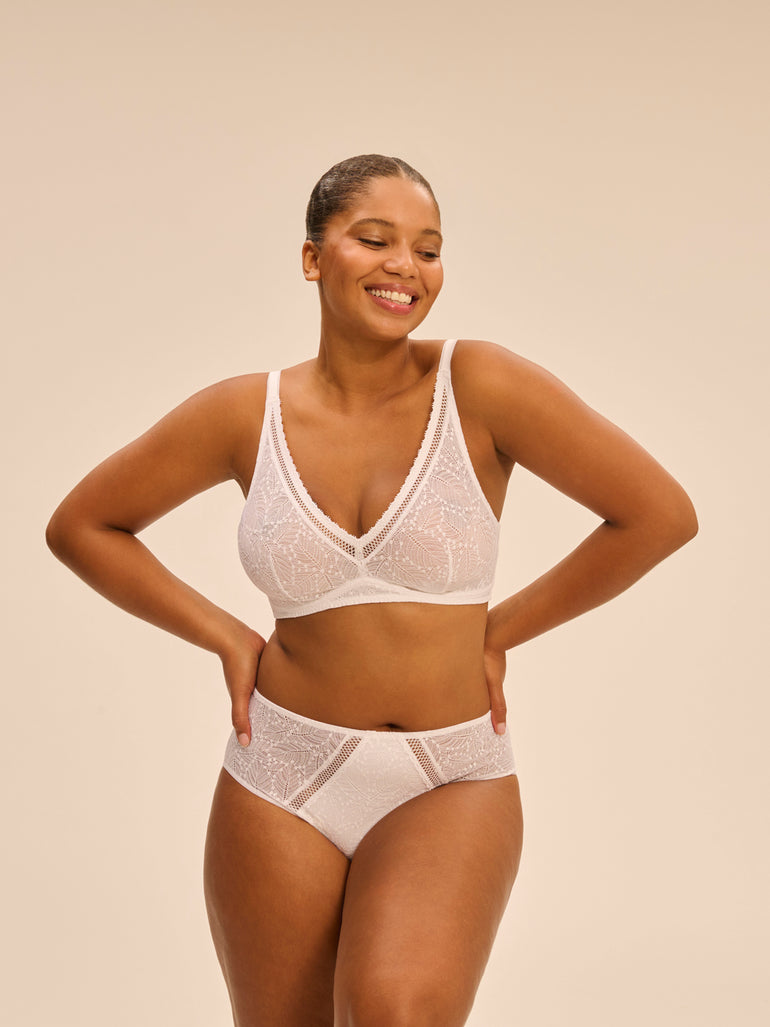 Soutien-gorge sans-armatures structuré - Blanc