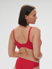 Soutien-gorge sans-armatures structuré - Rubis/rose