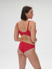 Soutien-gorge sans-armatures structuré - Rubis/rose