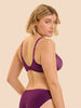 Soutien-gorge avec armatures moulé décolleté plongeant - Mûre
