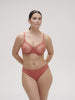 Soutien-gorge avec armatures moulé décolleté plongeant - Rose Texas