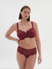 Soutien-gorge avec armature emboitant - Rouge Spinelle