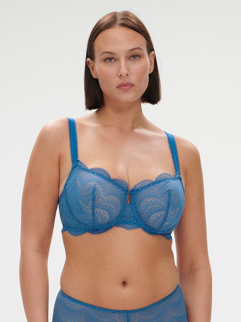 Soutien-gorge corbeille - Bleu Myosotis